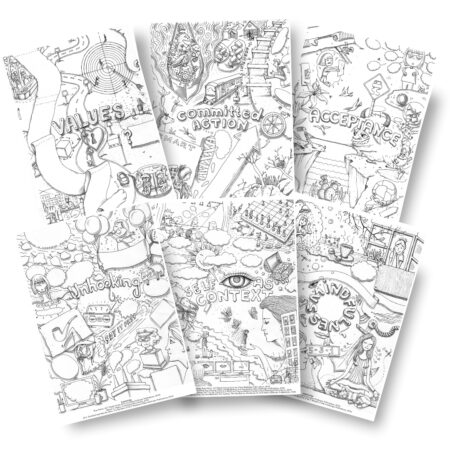 ACT Core Processes Posters – Black & White Edition (Set of 6, Digital Download)