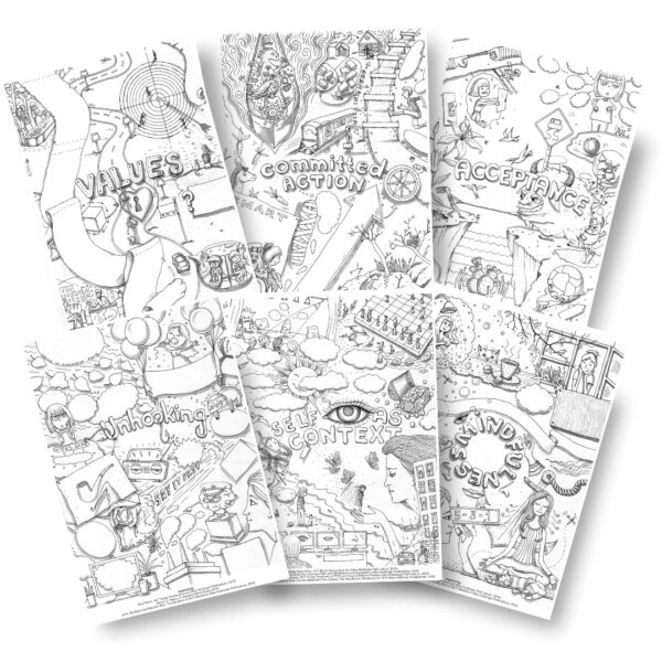 ACT Core Processes Posters – Black & White Edition (Set of 6, Digital Download)